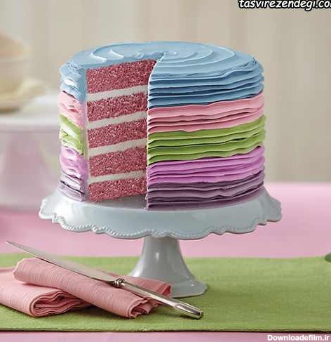 مدل ساده تزیین کیک