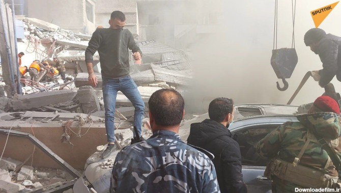 عکس/ تصاویری از محل ترور و حمله جنگنده های اسرائیلی به دمشق