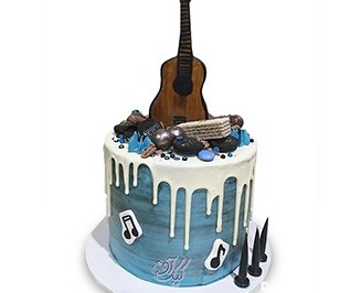 کیک تولد موسیقی - کیک گیتار اریک کلپتون | کیک آف