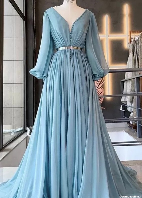 مدل لباس بلند مجلسی زنانه فوق العاده زیبا و شیک
