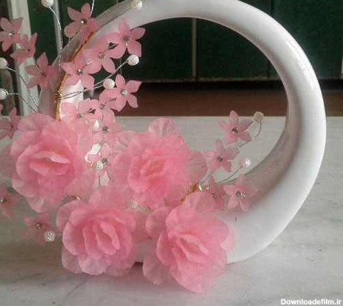 زیباترین مدلهای گل آرایی گلدان گل کریستالی کادویی و تزیینی • مجله ...