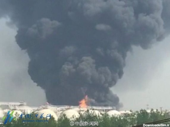 انفجار یک انبار مواد شیمیایی در چین به همراه انتشار گازهای ...