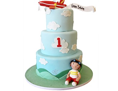 عکس کیک تولد پسرانه هواپیما