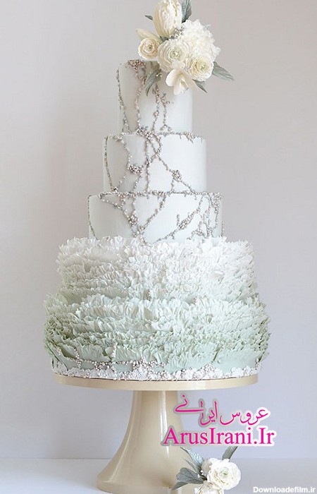 عکس کیک عروسی کریستالی