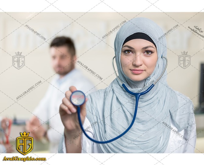 عکس با کیفیت پزشک با حجاب