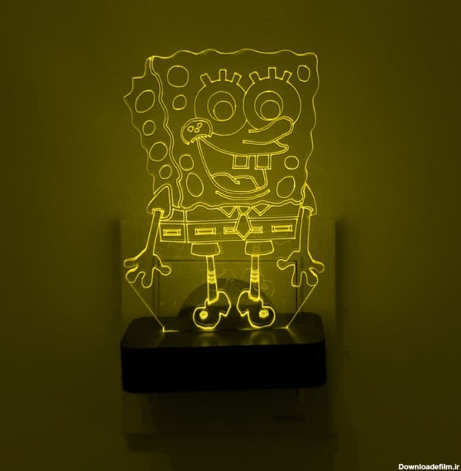 چراغ خواب اتاق کودک طرح کارتونی باب اسفنجی مدل دیواری - مجموعه ...