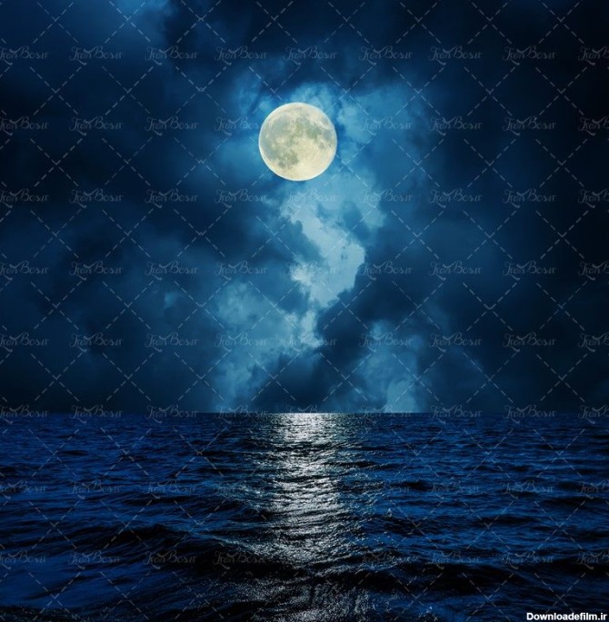 دریا در شب ماه کامل - ایران طرح