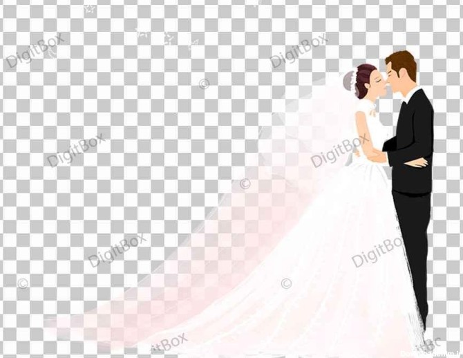 تصویر فانتزی عروس و داماد
