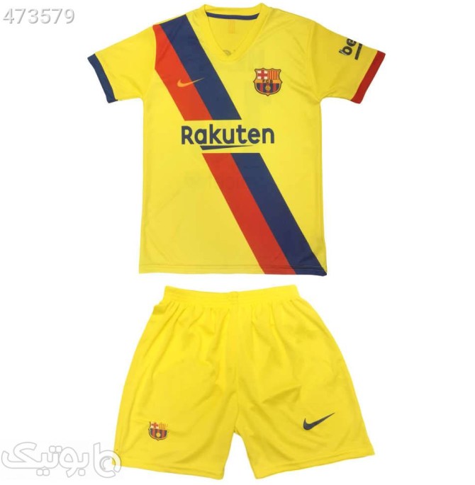 پیراهن و شورت ورزشی پسرانه طرح بارسلونا مدل Barca1-25 زرد از ...