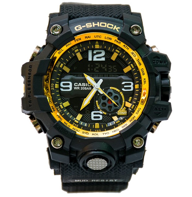 خرید ساعت مردانه کاسیو جی شاک Casio G-Shok مشکی طلائی - فروشگاه کاتیلو