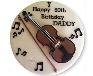 کیک تولد موسیقی - کیک به یاد ذوالفنون | کیک آف