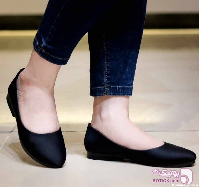 کفش شیک کد 255 قالب استاندارد مشکی كفش پاشنه بلند زنانه