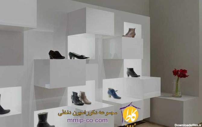 طراحی دکوراسیون داخلی فروشگاه کفش
