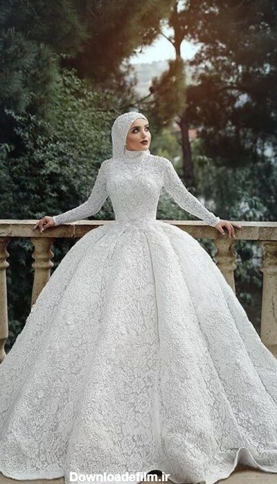 ۳۰ مدل لباس عروس پوشیده و زیبا | ستاره