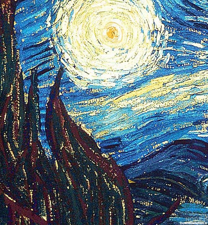 آموزش نقاشی شب پر ستاره