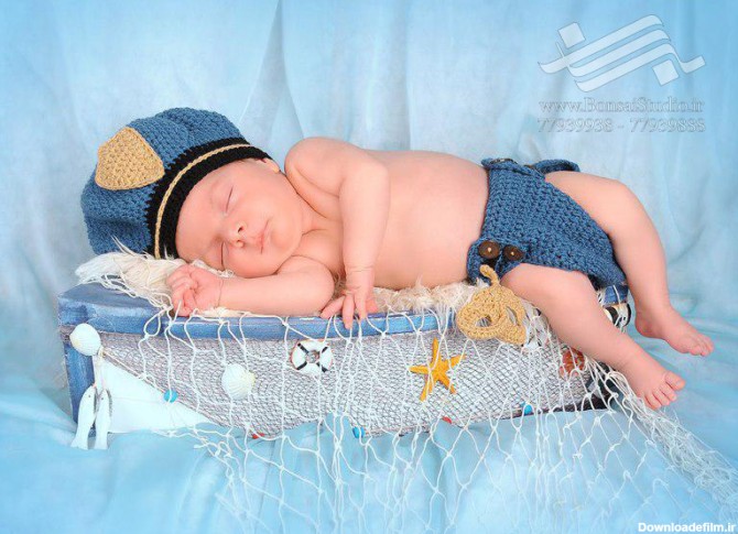 عکس کودک زیر ۳ ماه | ‌Bonsai Photography Studio