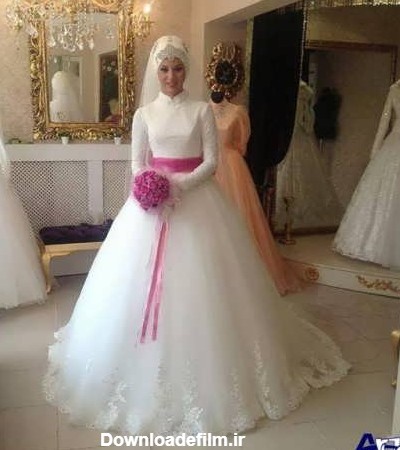 مجموعه عکس لباس عروس محجبه (جدید)