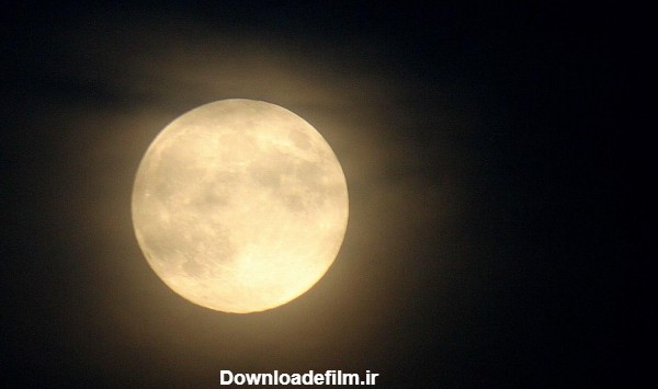 عکس ماه کامل در شب - عکس نودی