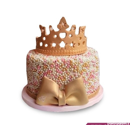 عکس کیک تولد دخترانه مدل تاج