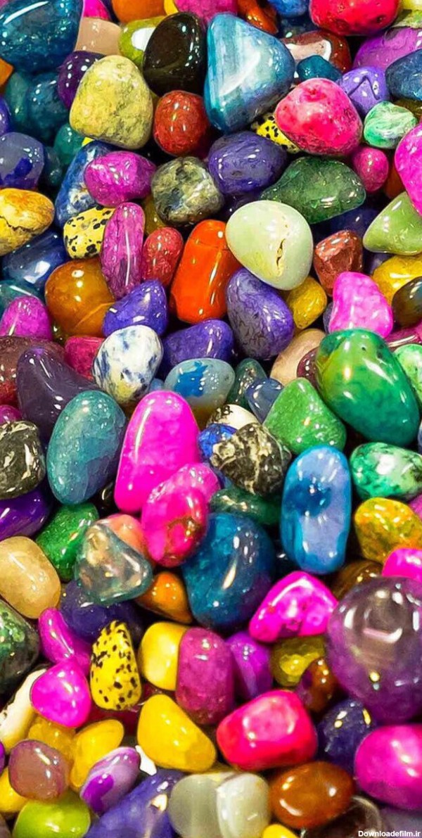 سنگ های رنگی - عکس ویسگون