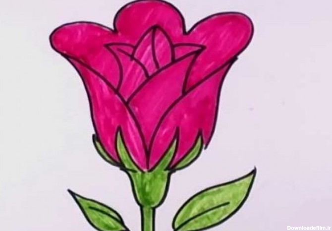 نقاشی گل : 50 طرح گل برای رنگ آمیزی کودکان