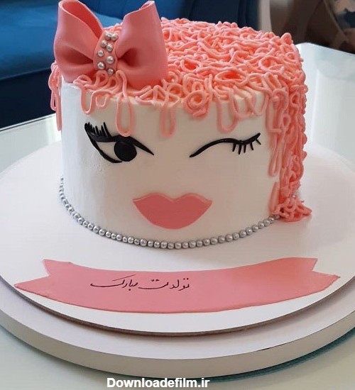 دانلود عکس کیک تولد شیک دخترانه