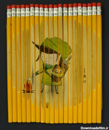 عکس نقاشی اسب با مداد رنگی