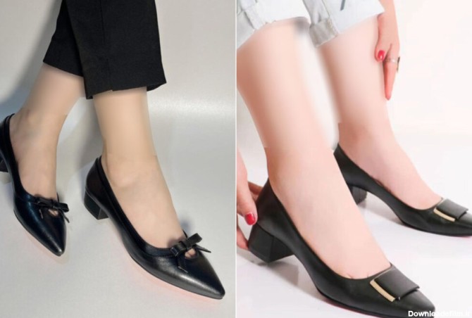 مدل کفش مجلسی پاشنه ۳ سانتی دخترانه جدید