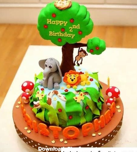 عکس کیک تولد حیوانات