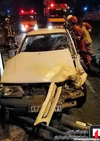 فرارو | (تصاویر) مرگ راننده پراید در تصادف هولناک تهرانپارس