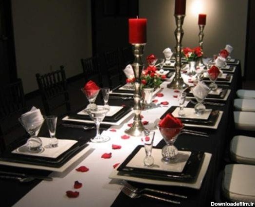 چند نمونه چیدمان میز شام عاشقانه - مجله تصویر زندگی