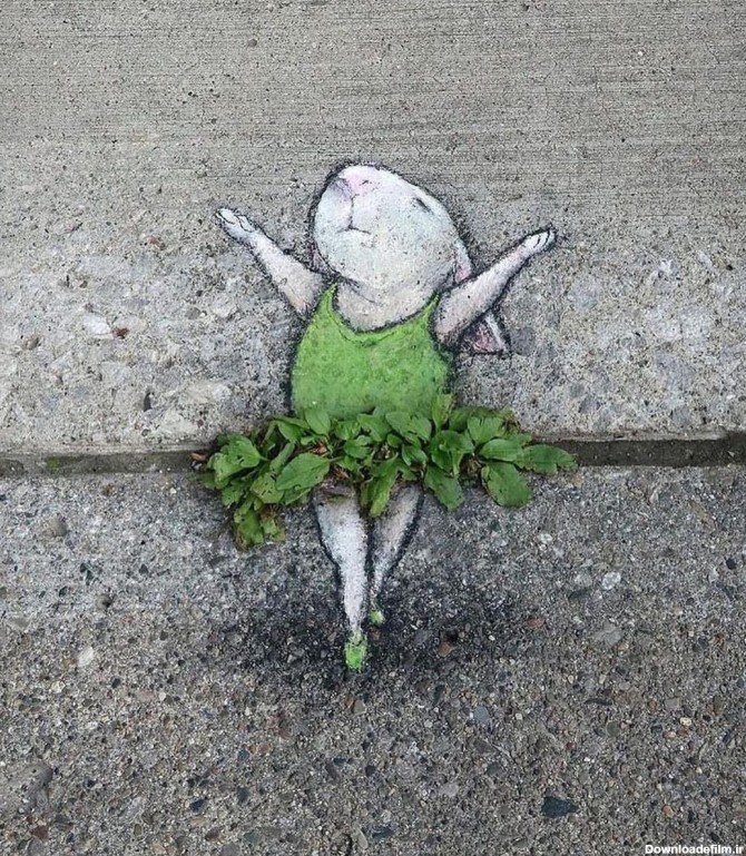 وقتی هنر کف خیابان را زیبا می کند! (عکس)