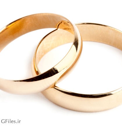 عکس دو حلقه نامزدی و ازدواج از نمای نزدیک