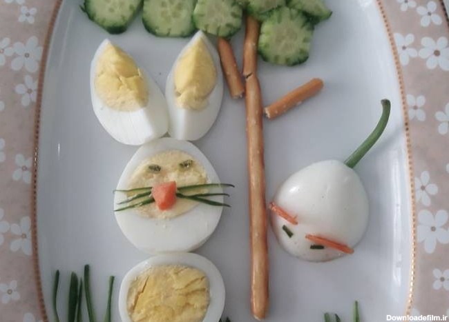 طرز تهیه تزیین صبحانه کودک تخم مرغ آپز ساده و خوشمزه توسط ...