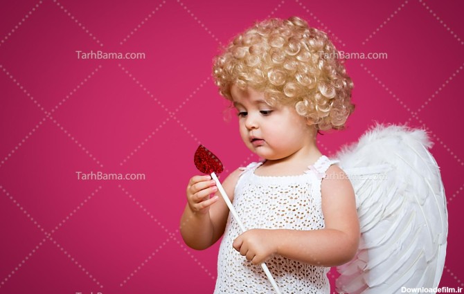 تصویر کودک با بال فرشته