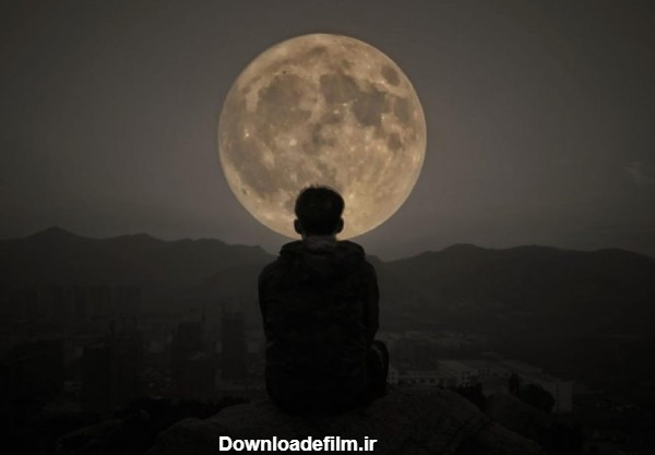 عکس ماه و منظره شب + تصاویر با کیفیت از قرص ماه و شعر با مضمون ماه