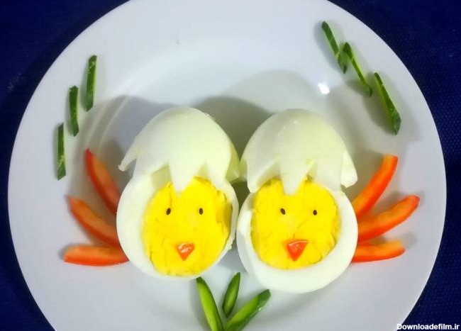 طرز تهیه تزیین تخم مرغ ساده و خوشمزه توسط e.l.h.a.m.v.a.f.a.d.a.r ...