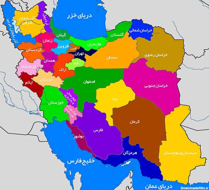 عکس نقشه ایران نقاشی