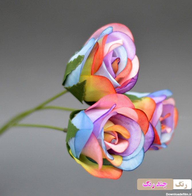 قیمت و خرید گل مصنوعی مدل شاخه گل رز بسته 3 عددی