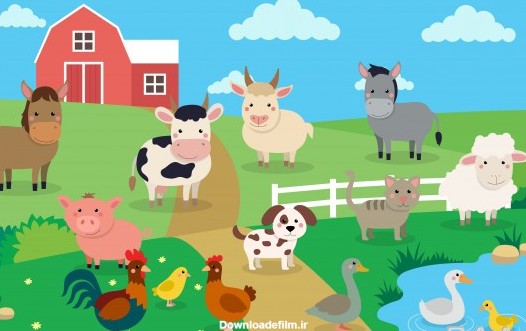 تصویر مزرعه با حیوانات | باک