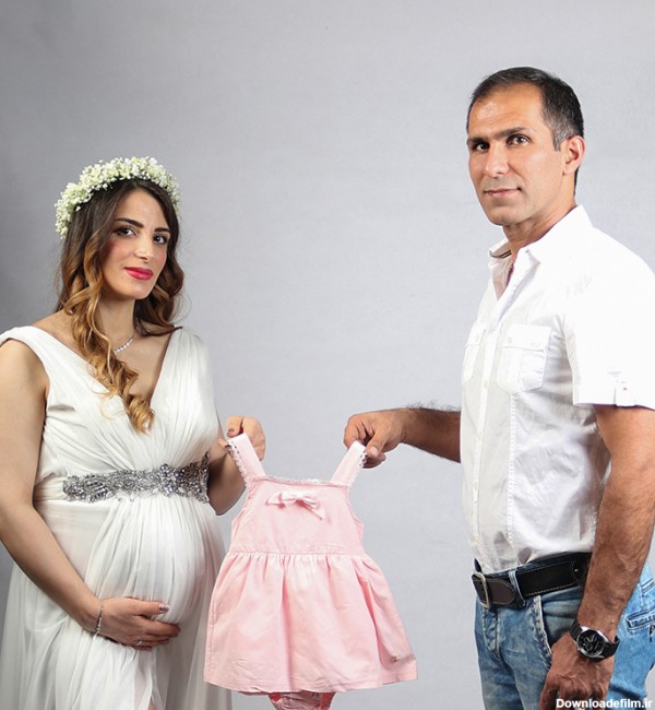 عکس بارداری با لباس دخترانه | عکاسی کودک مهناز