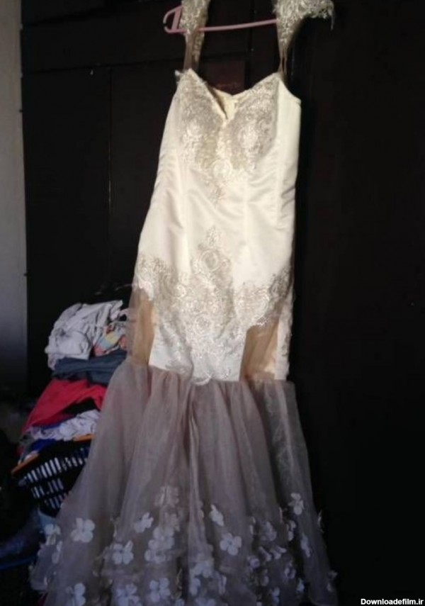 خرابکاری وحشتناک روی لباس عروس بخت برگشته + عکس
