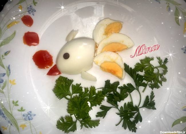 طرز تهیه تزیین تخم مرغ آبپز ساده و خوشمزه توسط Mina dmr - کوکپد