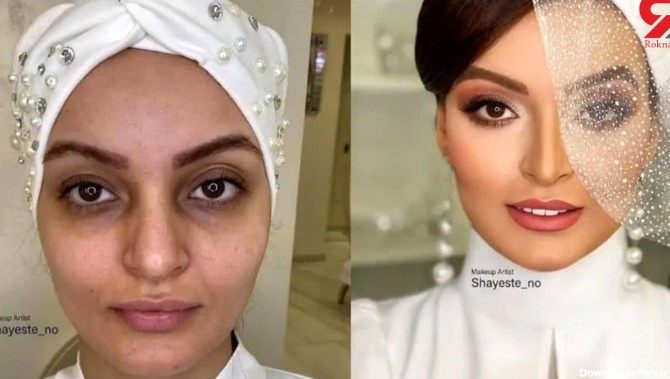 عکس 11 خانم بازیگر ایرانی قبل و بعد  آرایش ! / زیبایی مصنوعی بیداد می کند !