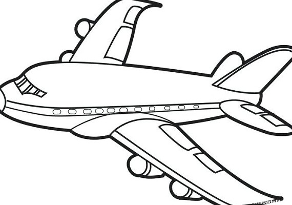 نقاشی هواپیما برای کودکان؛ زیباترین طرح های هواپیما برای رنگ آمیزی ...