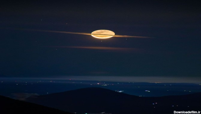 ماه در پوشش زحل — تصویر نجومی روز