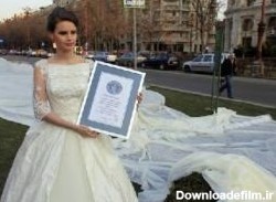 بلندترین لباس عروس جهان گینسی شد/ عکس