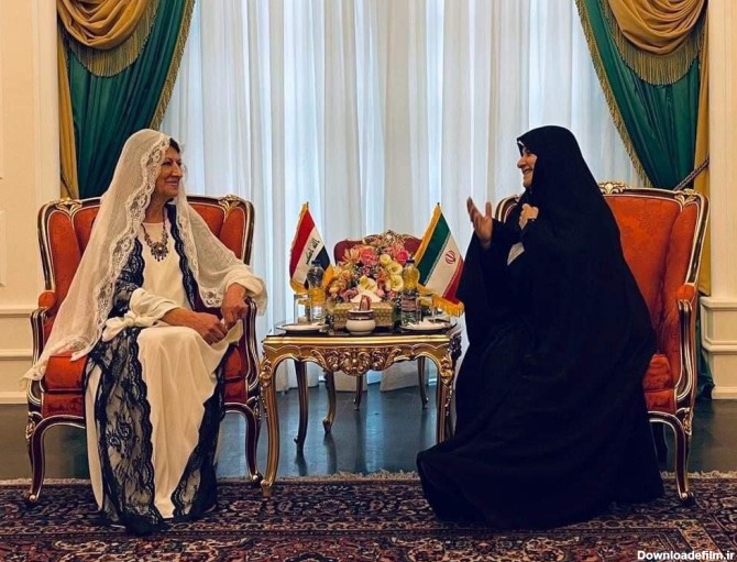 همشهری آنلاین - تصاویر | پوشش متفاوت همسر رئیس جمهور عراق در دیدار ...