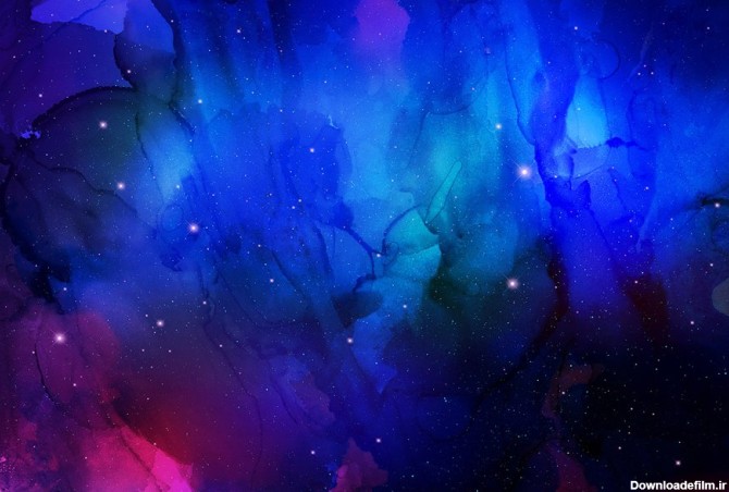 مجموعه تصاویر زمینه جوهری کهکشانی Nebula Ink Backgrounds - مغزابزار