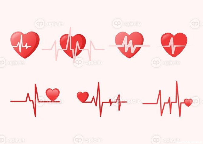 دانلود وکتور تصاویر آیکون ریتم قلب برای بروشورهای ارائه ...